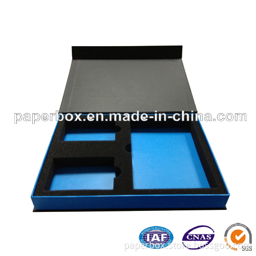 Black Gift Box/Folding Box for Cards with Foam Insert